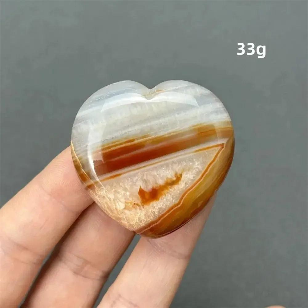 Carnelian Crystal Heart | Polished Gemstone