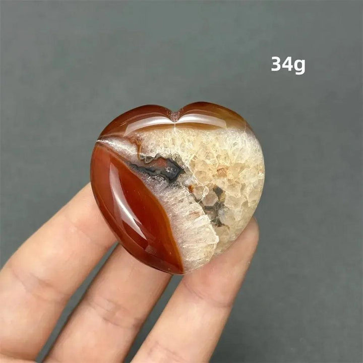 Carnelian Crystal Heart | Polished Gemstone