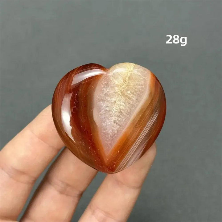 Carnelian Crystal Heart | Polished Gemstone