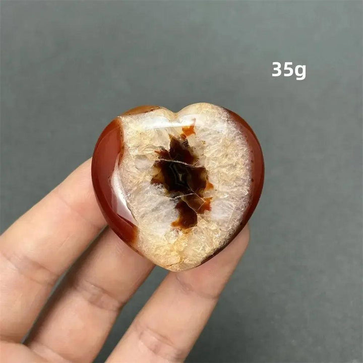 Carnelian Crystal Heart | Polished Gemstone