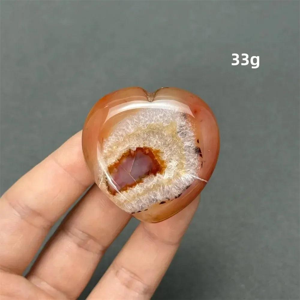 Carnelian Crystal Heart | Polished Gemstone