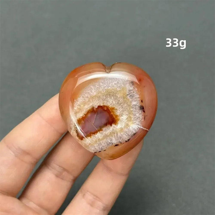 Carnelian Crystal Heart | Polished Gemstone