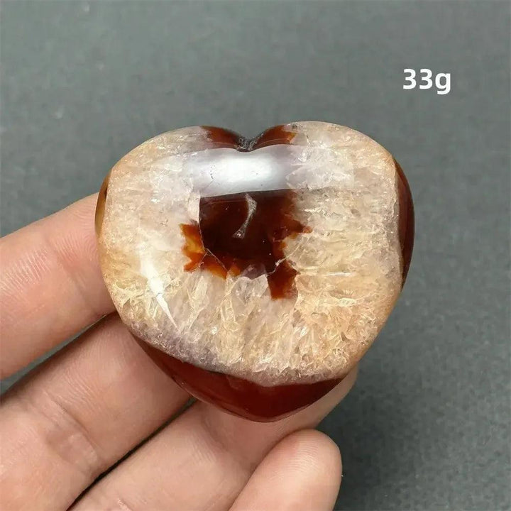 Carnelian Crystal Heart | Polished Gemstone