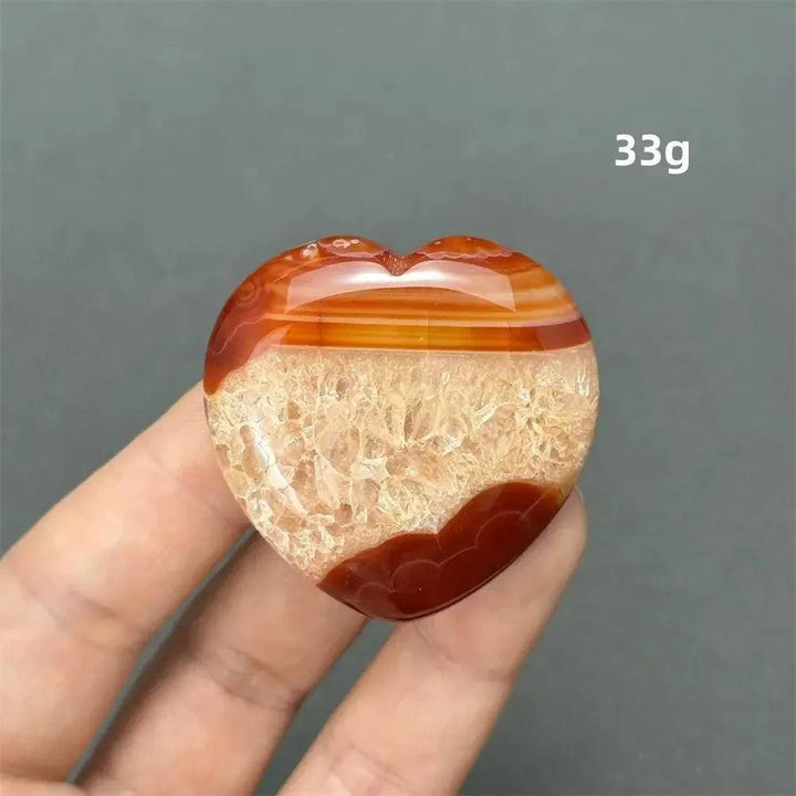 Carnelian Crystal Heart | Polished Gemstone