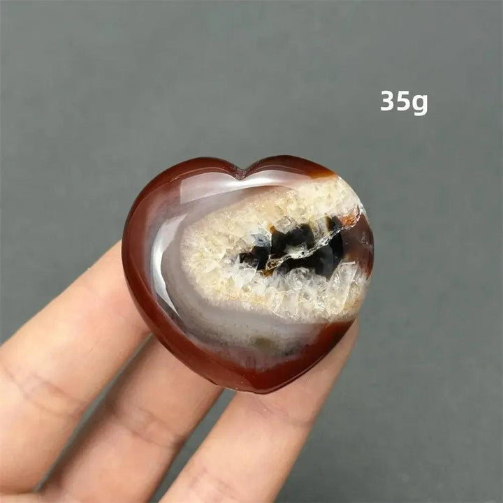 Carnelian Crystal Heart | Polished Gemstone