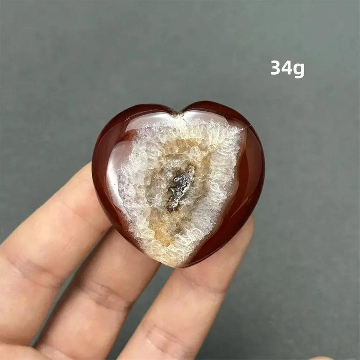 Carnelian Crystal Heart | Polished Gemstone