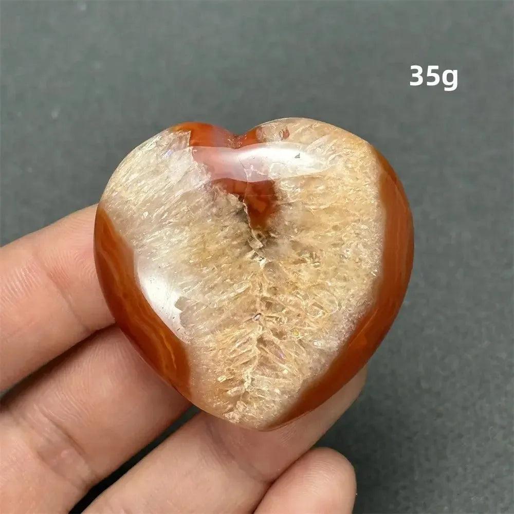 Carnelian Crystal Heart | Polished Gemstone