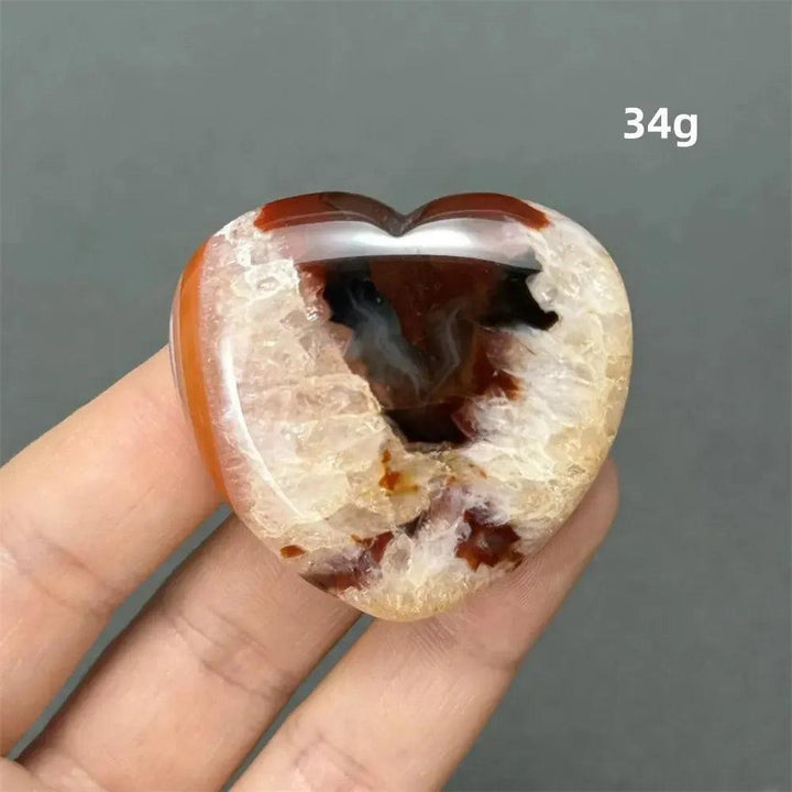 Carnelian Crystal Heart | Polished Gemstone