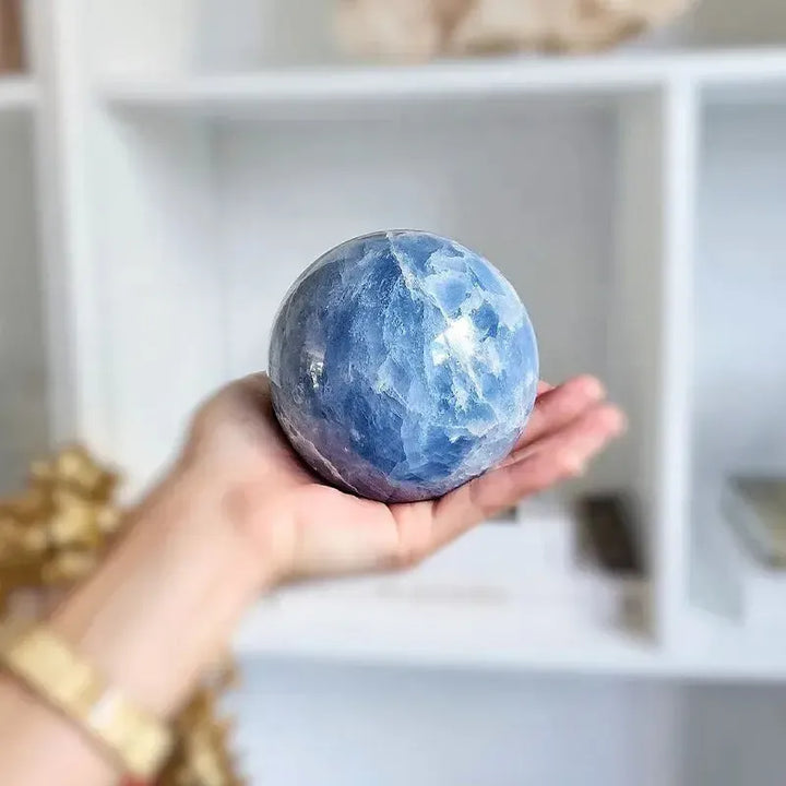 Celestite Crystal Sphere-Spheres-Ali-Celestine-40-50mm-Crystal Destiny