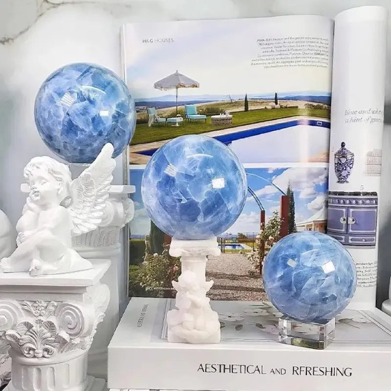 Celestite Crystal Sphere-Spheres-Ali-Celestine-40-50mm-Crystal Destiny