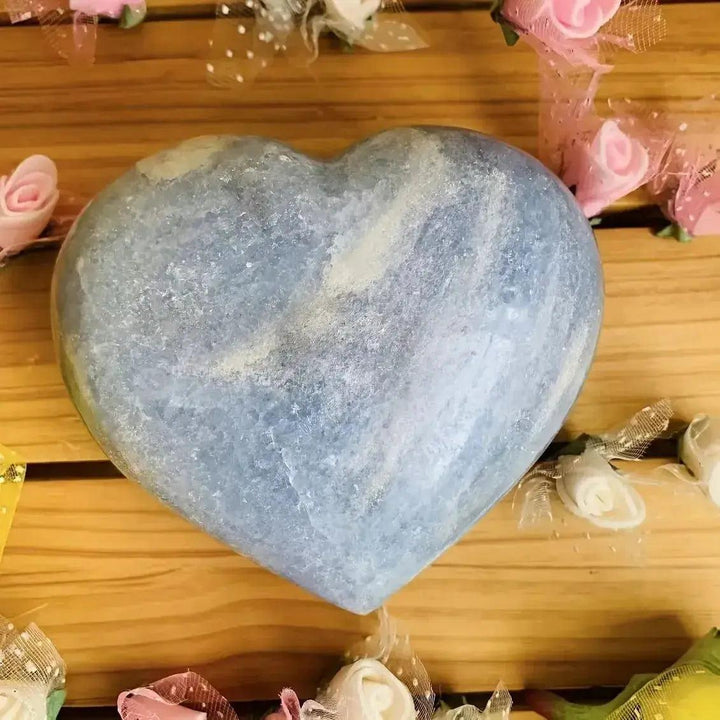 Celestite Hearts Natural Crystal