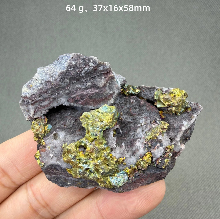 Chalcopyrite Crystal Cluster Specimen