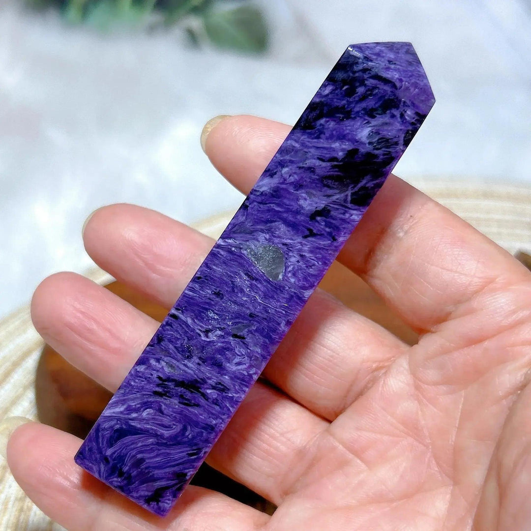 Charoite Point Tower | Rare Siberian Crystal