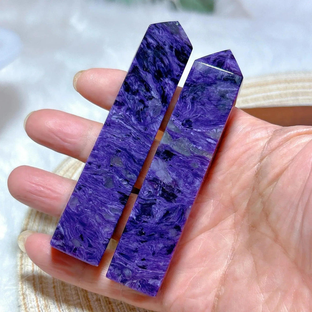 Charoite Point Tower | Rare Siberian Crystal