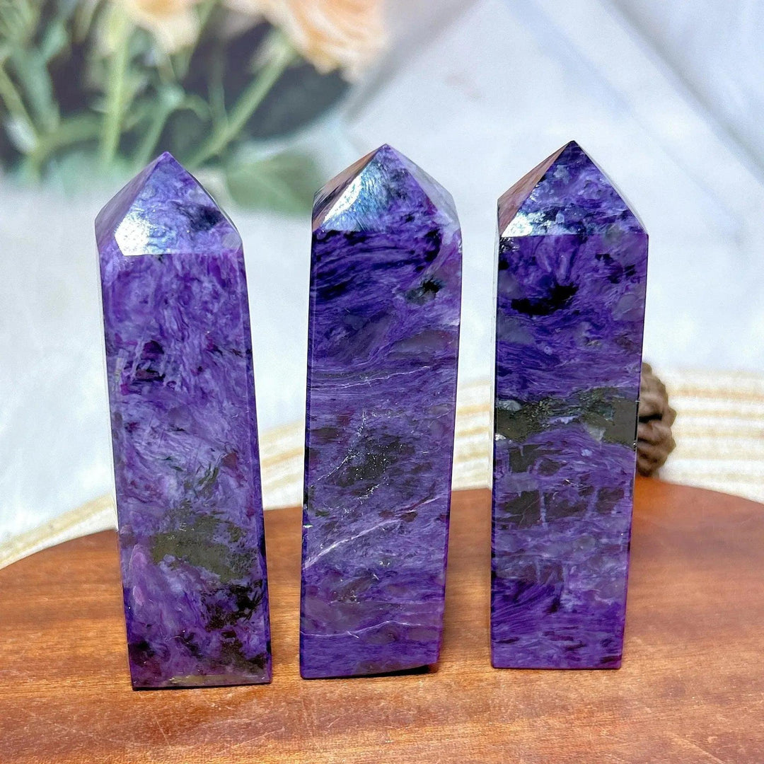 Charoite Point Tower | Rare Siberian Crystal