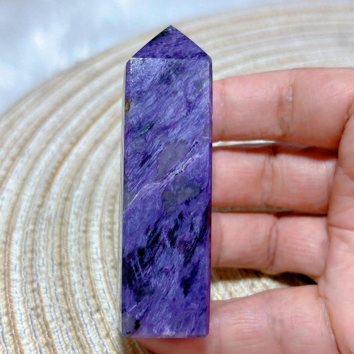 Charoite Point Tower | Rare Siberian Crystal