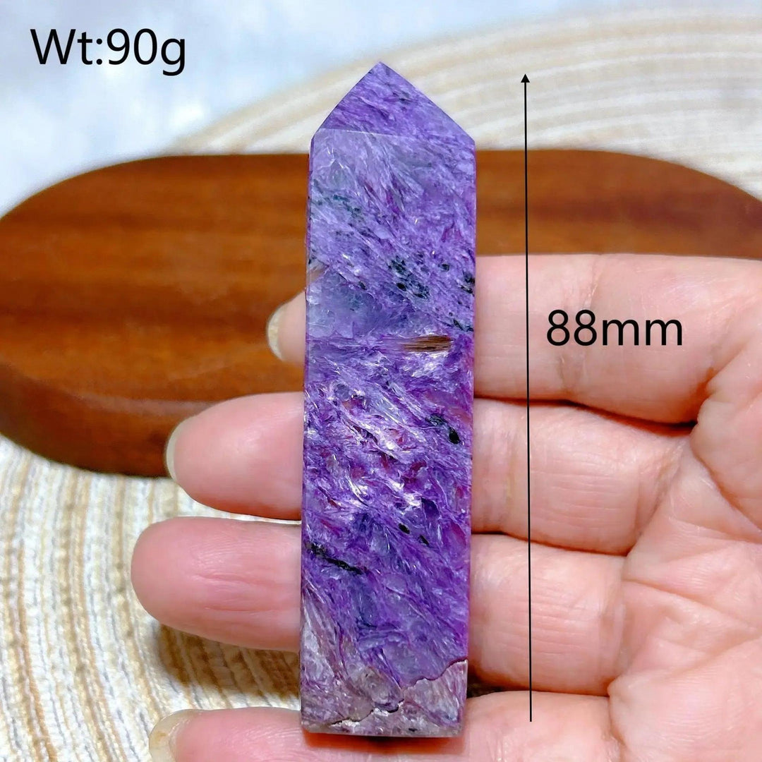 Charoite Point Tower | Rare Siberian Crystal