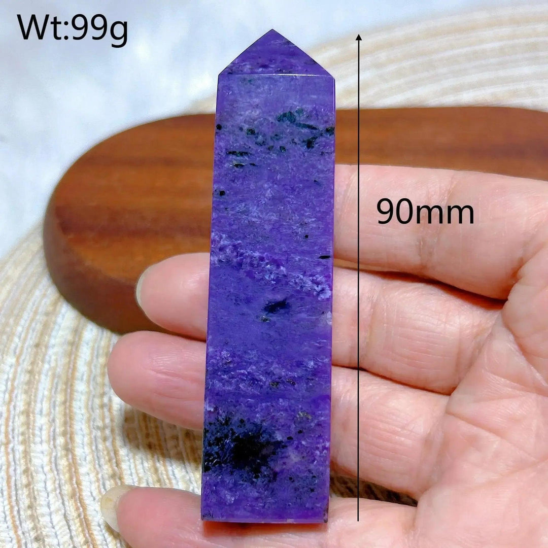 Charoite Point Tower | Rare Siberian Crystal