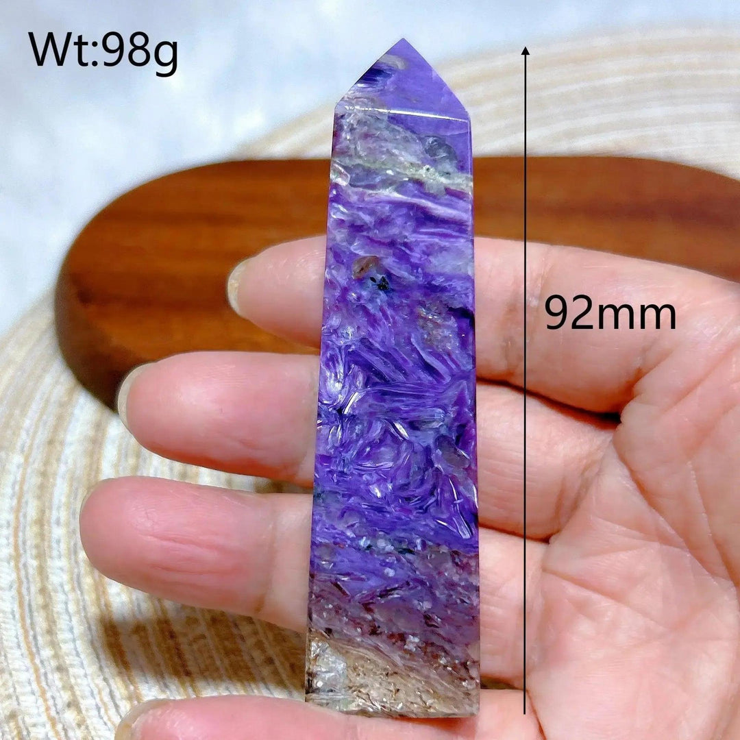Charoite Point Tower | Rare Siberian Crystal