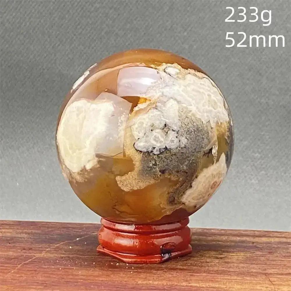 Cherry Blossom Agate Sphere | Exact Pick