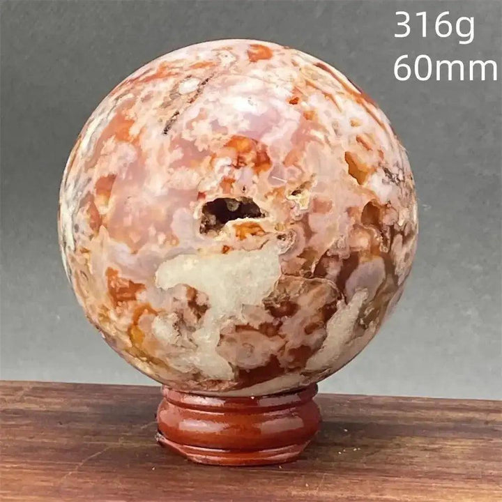 Cherry Blossom Agate Sphere | Exact Pick