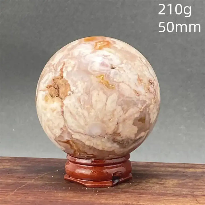 Cherry Blossom Agate Sphere-Spheres-Ali-13 210g-Cherry Blossom Agate-Crystal Destiny