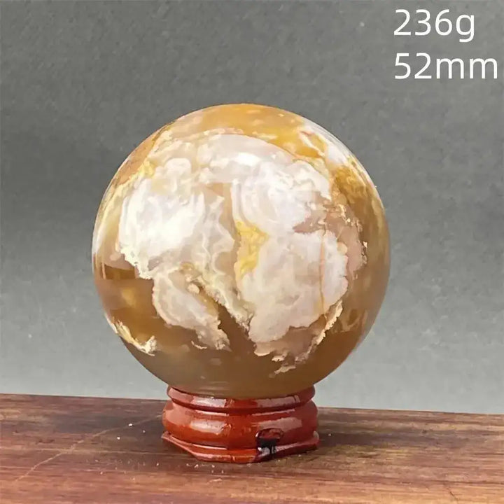 Cherry Blossom Agate Sphere-Spheres-Ali-17 236g-Cherry Blossom Agate-Crystal Destiny