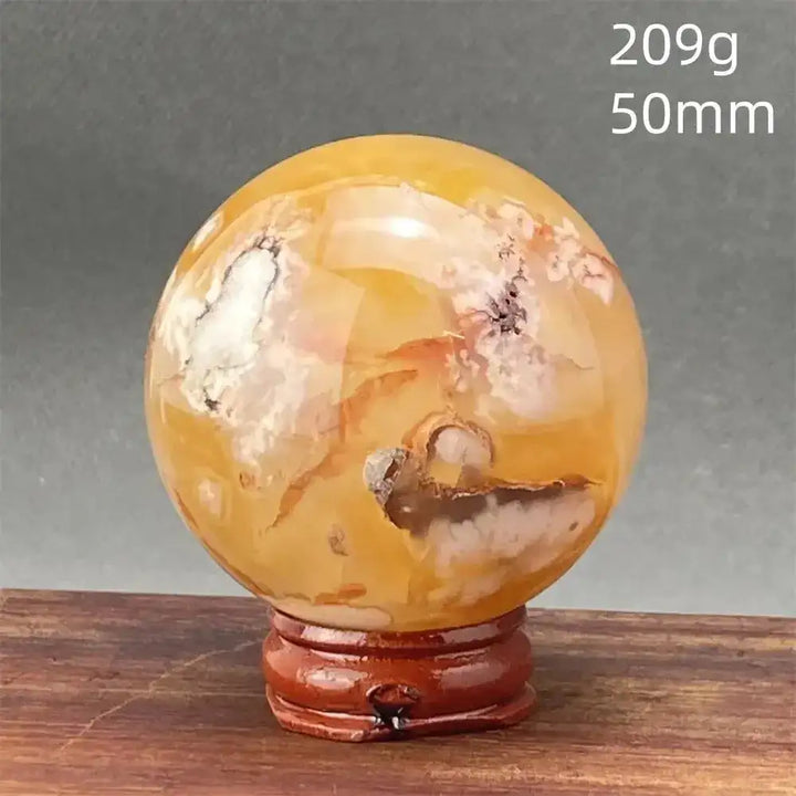 Cherry Blossom Agate Sphere-Spheres-Ali-2 209g-Cherry Blossom Agate-Crystal Destiny
