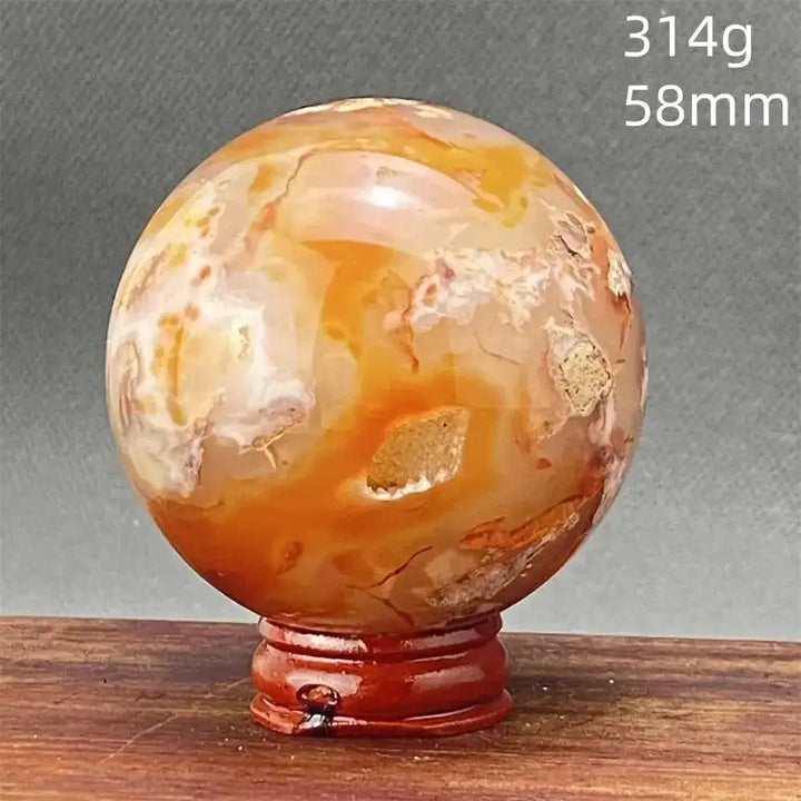 Cherry Blossom Agate Sphere-Spheres-Ali-24 314g-Cherry Blossom Agate-Crystal Destiny