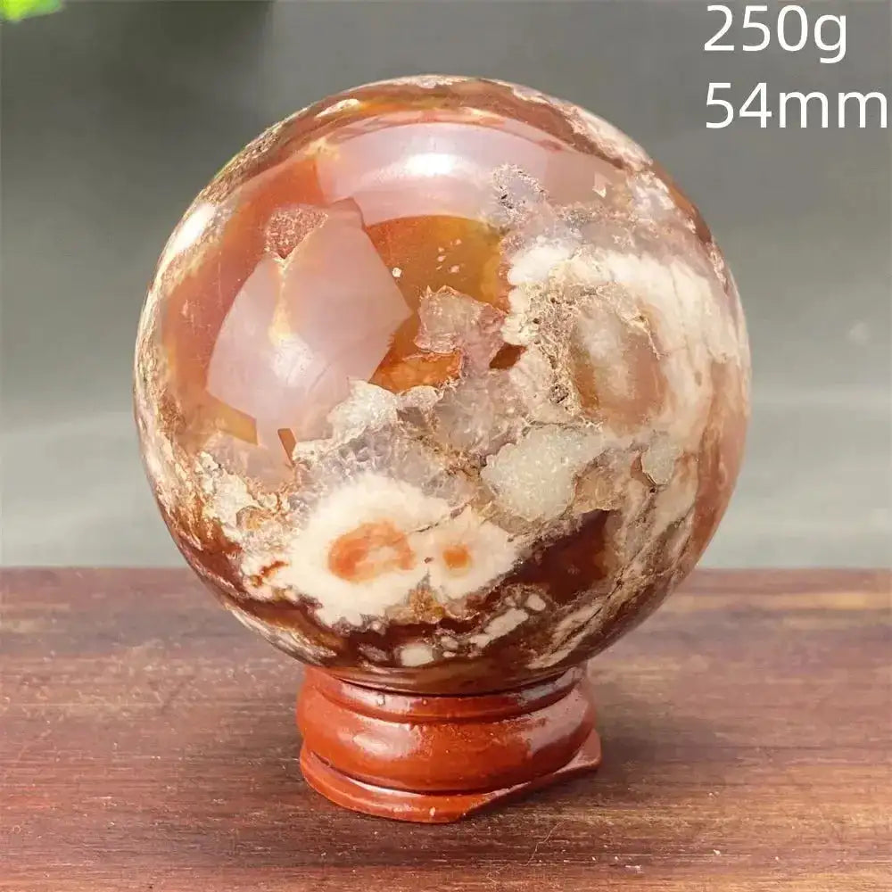 Cherry Blossom Agate Sphere-Spheres-Ali-32 250g-Cherry Blossom Agate-Crystal Destiny