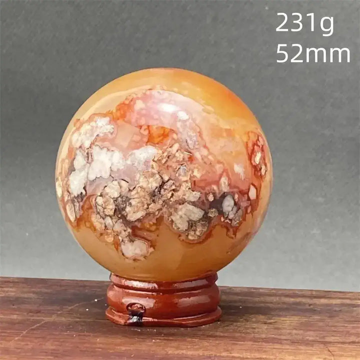 Cherry Blossom Agate Sphere-Spheres-Ali-36 231g-Cherry Blossom Agate-Crystal Destiny