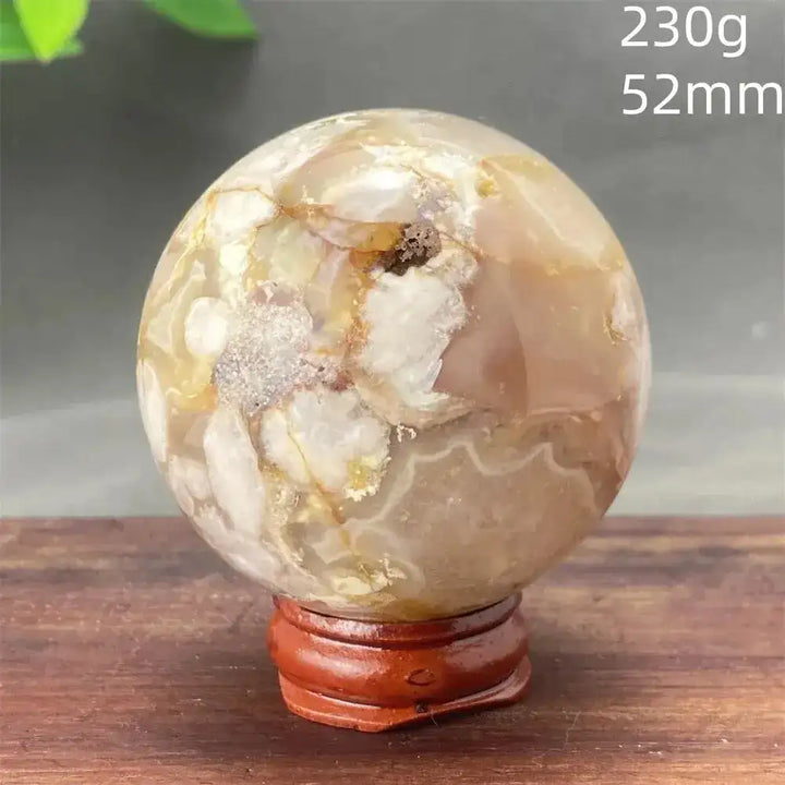 Cherry Blossom Agate Sphere-Spheres-Ali-4 230g-Cherry Blossom Agate-Crystal Destiny