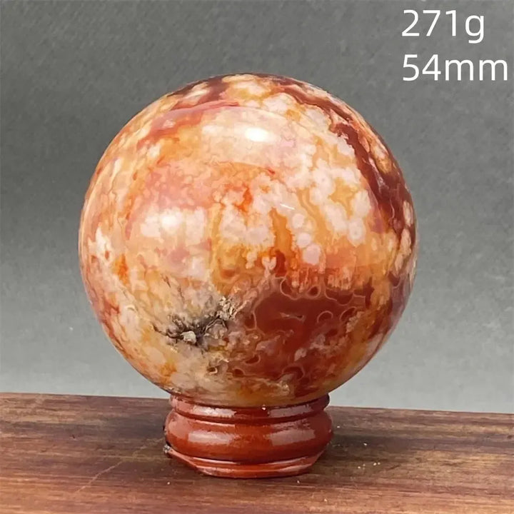 Cherry Blossom Agate Sphere-Spheres-Ali-6 271g-Cherry Blossom Agate-Crystal Destiny