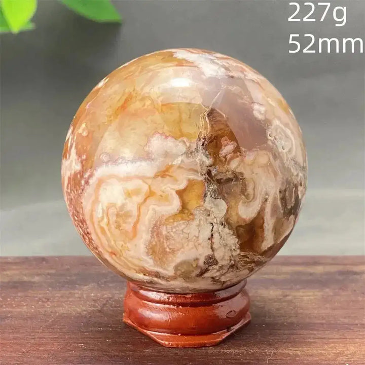 Cherry Blossom Agate Sphere-Spheres-Ali-7 227g-Cherry Blossom Agate-Crystal Destiny