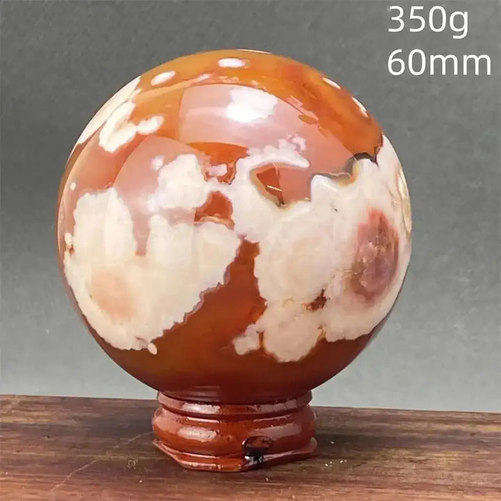 Cherry Blossom Agate Sphere-Spheres-Ali-9 350g-Cherry Blossom Agate-Crystal Destiny