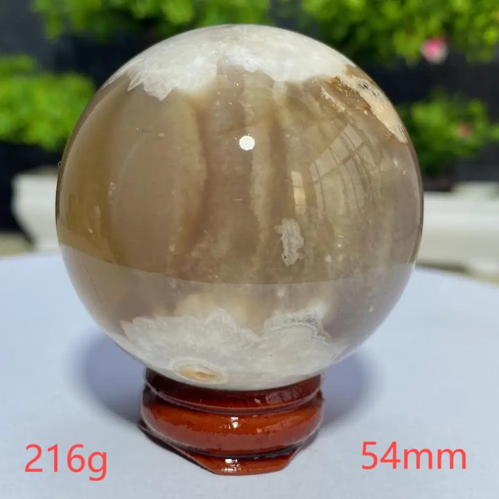 Cherry Blossom Flower Agate Sphere