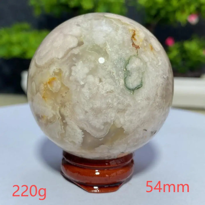 Cherry Blossom Flower Agate Sphere