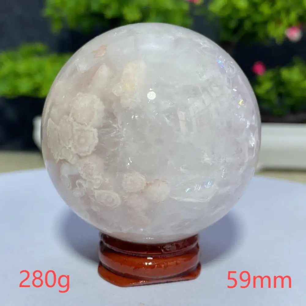 Cherry Blossom Flower Agate Sphere