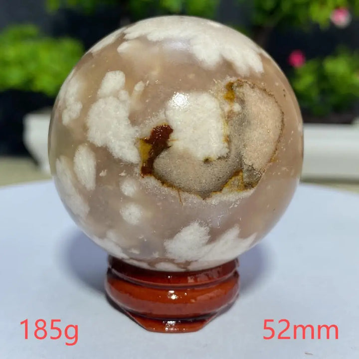 Cherry Blossom Flower Agate Sphere