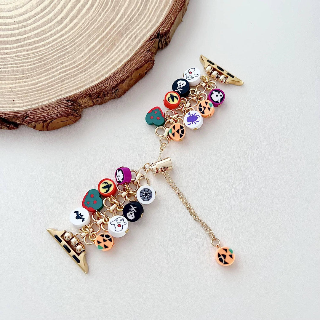 Christmas Beaded Apple Watch Band  Festive Bracelet Strap