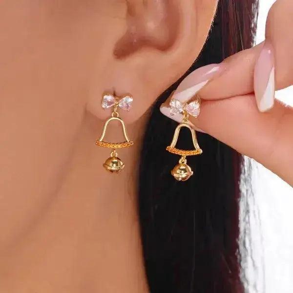 Christmas Santa & Snowman Dangle Earrings