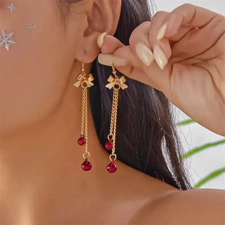 Christmas Santa & Snowman Dangle Earrings