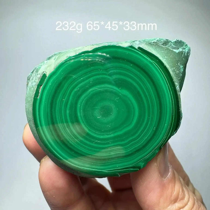 Polished Chrysocolla Malachite slab featuring vibrant green banded swirls for heart chakra healing and display.
