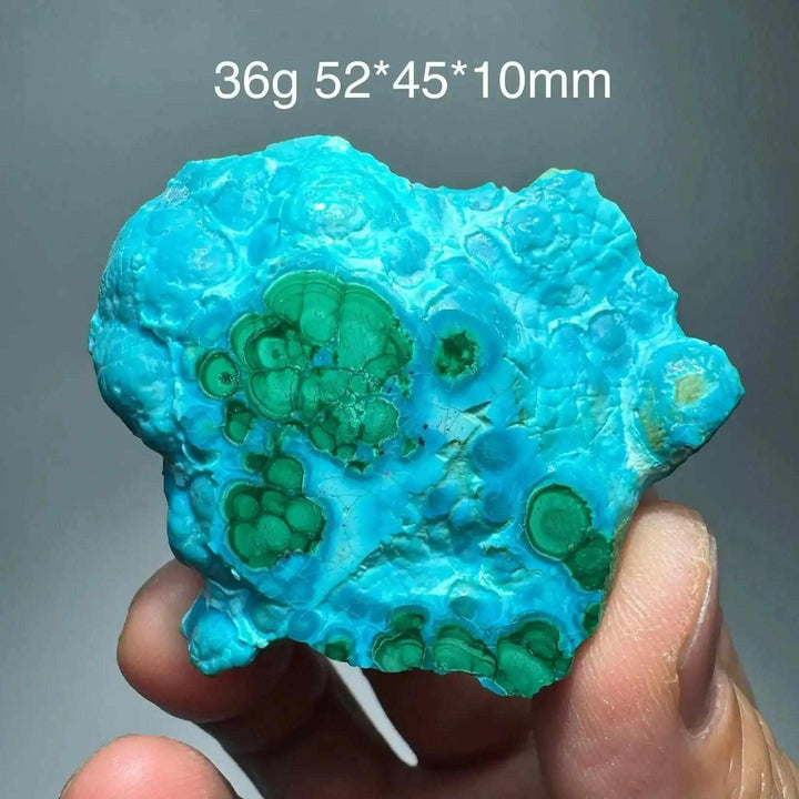 Polished Chrysocolla Malachite slab featuring vibrant turquoise-blue and green swirls for heart and throat chakra healing.