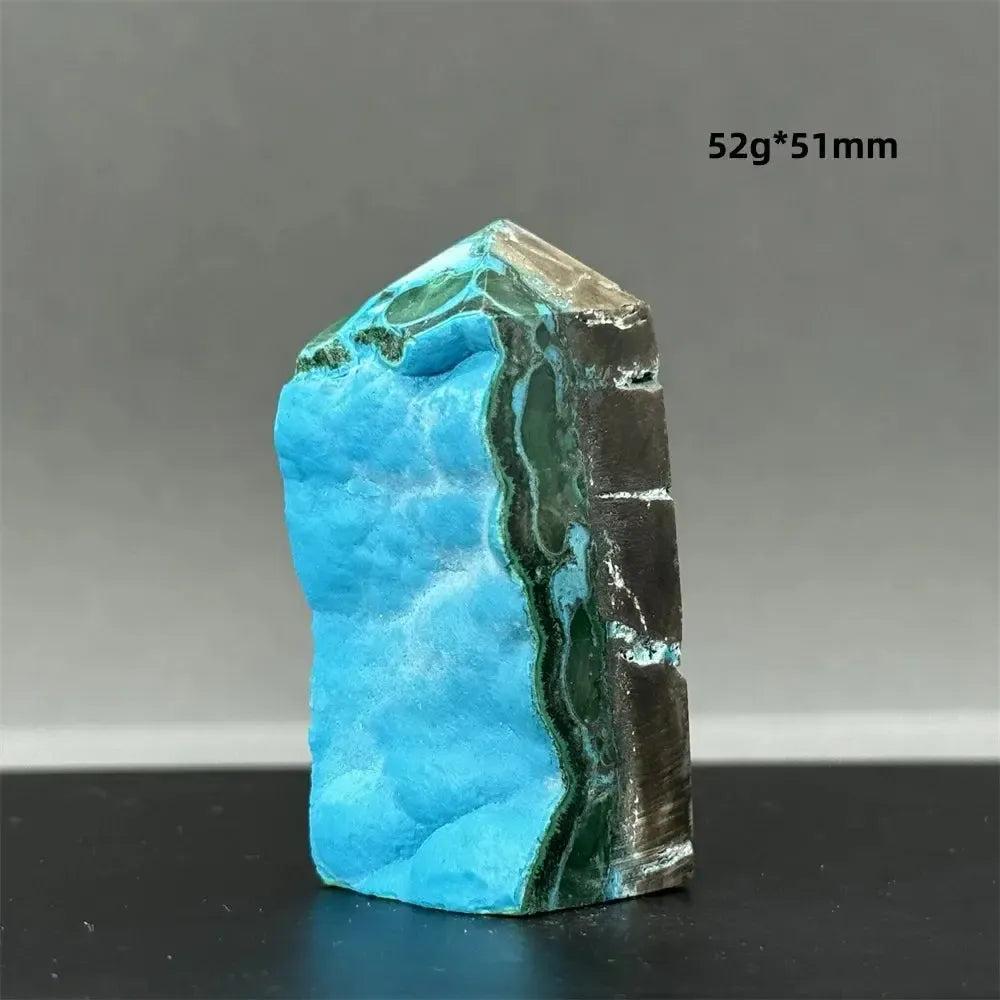 100% Natural Chrysocolla Raw Stone Polished Mineral Specimen Reiki Treatment Spiritual Meditation Home Decoration Gift