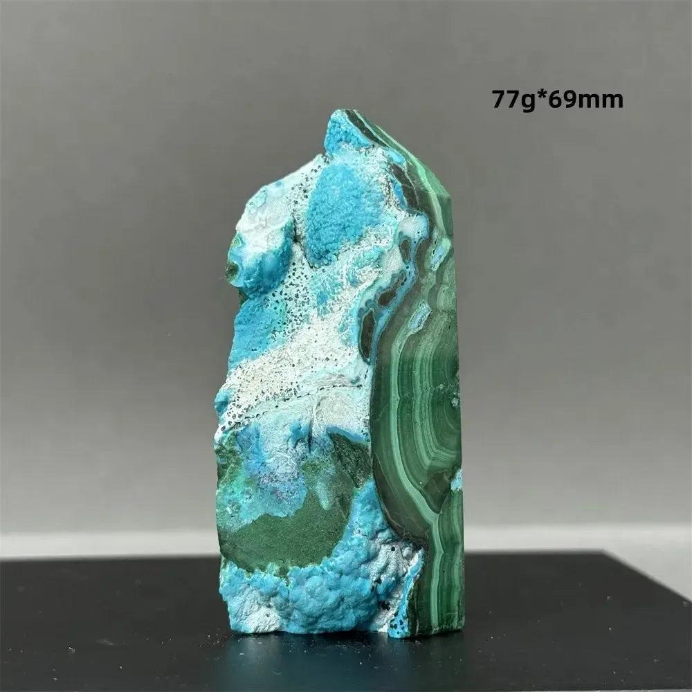 100% Natural Chrysocolla Raw Stone Polished Mineral Specimen Reiki Treatment Spiritual Meditation Home Decoration Gift