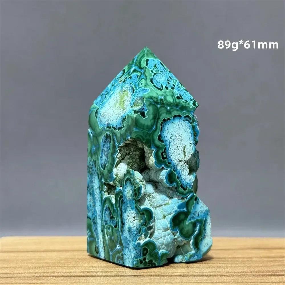 100% Natural Chrysocolla Raw Stone Polished Mineral Specimen Reiki Treatment Spiritual Meditation Home Decoration Gift