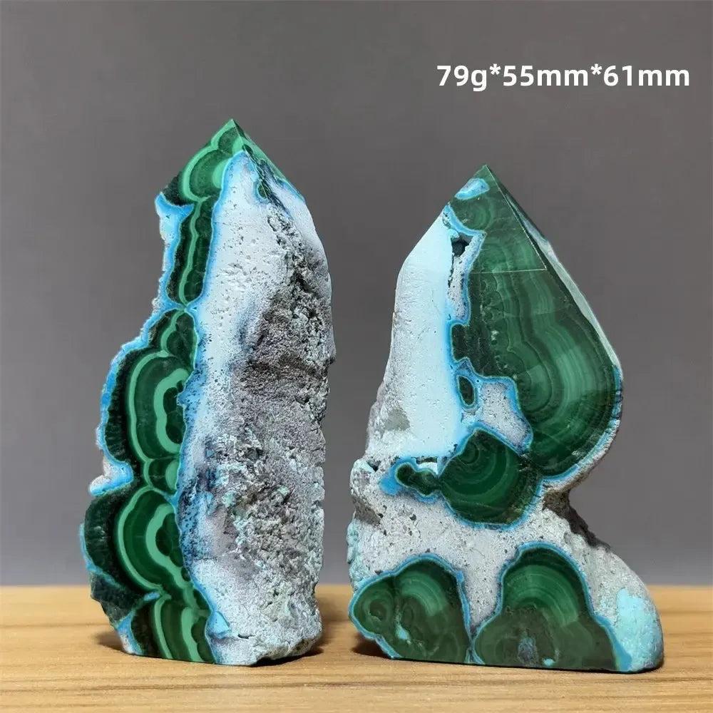 100% Natural Chrysocolla Raw Stone Polished Mineral Specimen Reiki Treatment Spiritual Meditation Home Decoration Gift