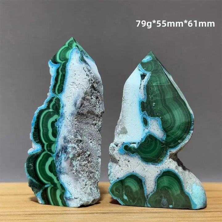 100% Natural Chrysocolla Raw Stone Polished Mineral Specimen Reiki Treatment Spiritual Meditation Home Decoration Gift