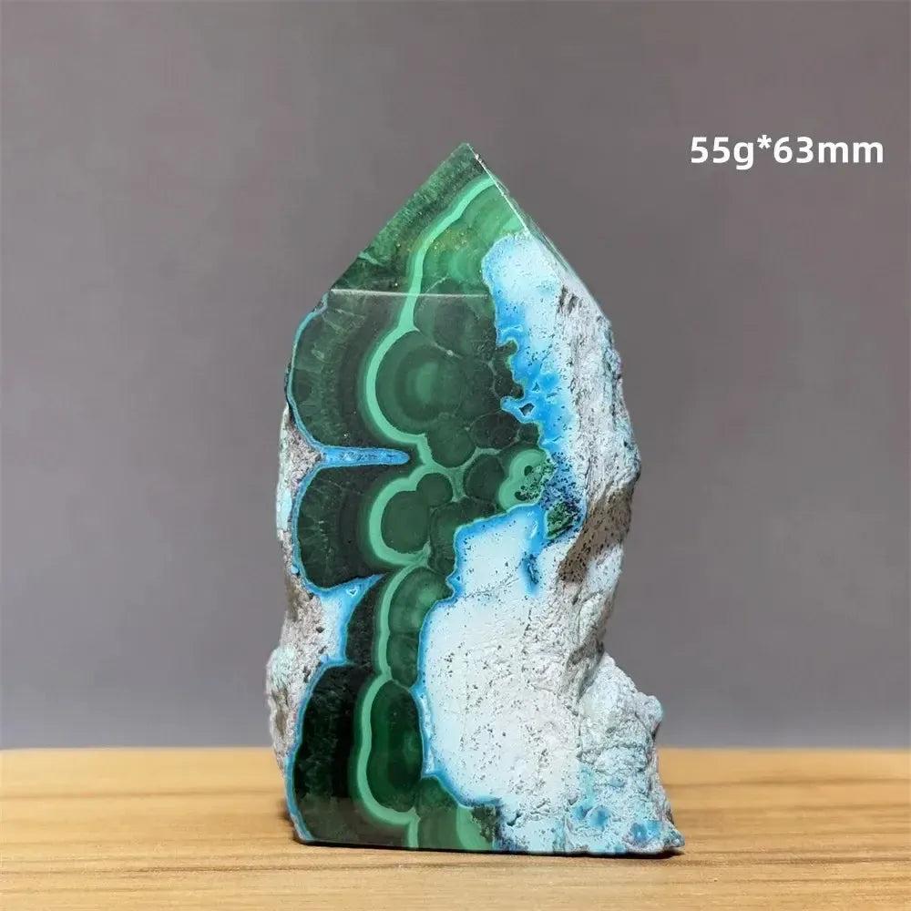 100% Natural Chrysocolla Raw Stone Polished Mineral Specimen Reiki Treatment Spiritual Meditation Home Decoration Gift